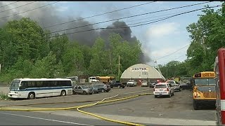 Fire controlled at Chicopee salvage yard; smoke was visible from I-91