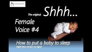 12 hrs - Rhythimic, shushing baby -  female - dark screen - Shhh - sleeping baby through whole night