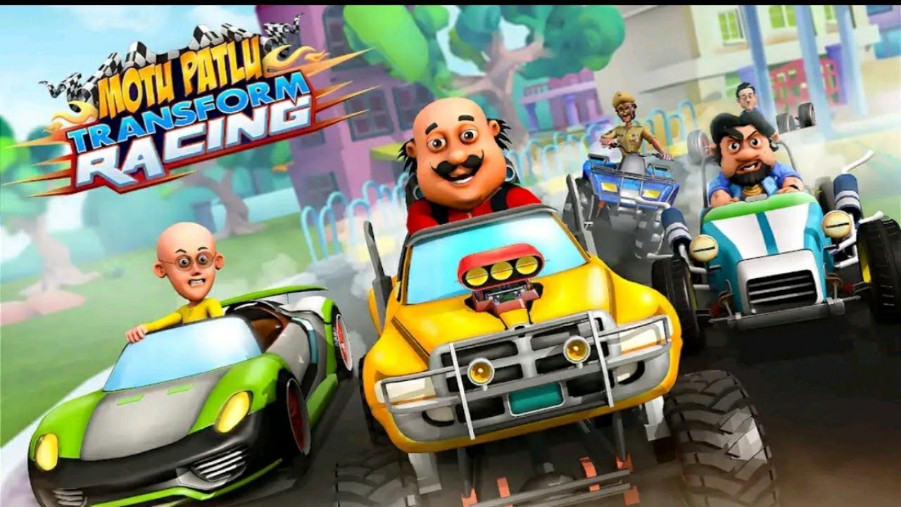 Motu patlu racing game/ Motu patlu game videos/cartoon car driving