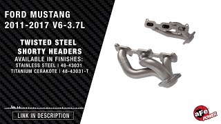 Afe Power Ford Mustang Twisted Steel Headers Vs Stock Sound Clips