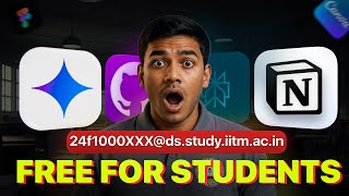 Stop Wasting Your Student Email! Claim These FREE AI Tools NOW | IITM BS