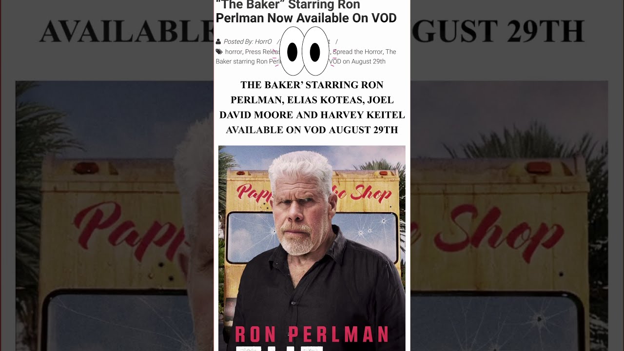 The Baker” Starring Ron Perlman Now Available On VOD