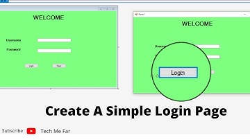 Visual Basic Tutorial - Create a form Login Page in Visual Studio - Part 1