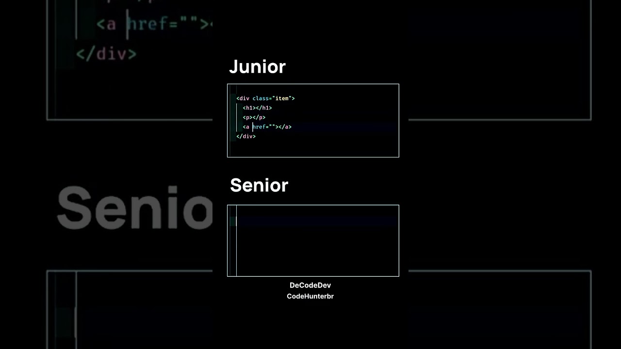 Junior Developer vs Senior developers in emmit abbreviations #sigmadevelopers #decodestudy bekijken op YouTube Junior Developer vs Senior developers in emmit abbreviations #sigmadevelopers #decodestudy bekijken op YouTube