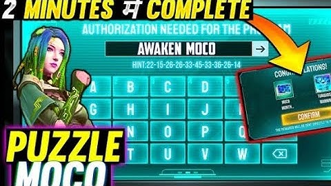 Free Fire moco puzzle event kaise complete kare how to complete moco puzzle event