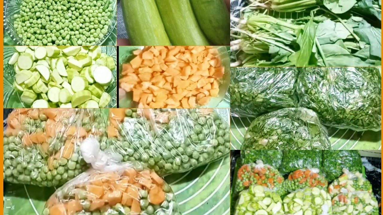 🥬🥒🥕اكشن تاني مره 🤔تفريزات رمضان خضار الشتاء الجميل هنفرزو بطريقة المصانع💯