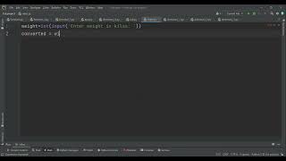How to replace the float output with integer. Weight Converter Program. #pycharm #python #programiz