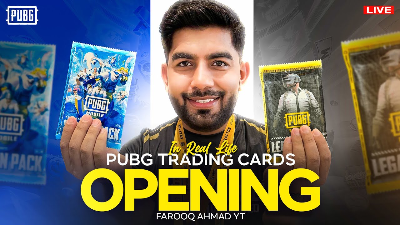 IRL PUBG MOBILE Trading Card Opening |🔥 PUBG MOBILE Live 🔥