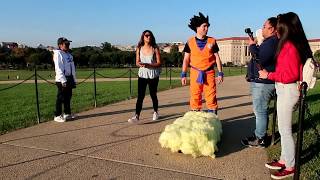 DBZ FLYING NIMBUS IN REAL LIFE at Washington Monument