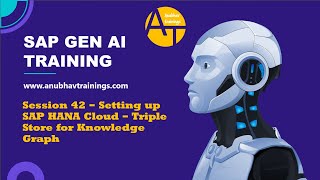 42 Sap Generative Ai Set Up Sap Hana Cloud For Knowledge Graph Step-By-Step Guide
