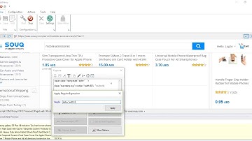 How to scroll page and paginate Souq website using Webharvy