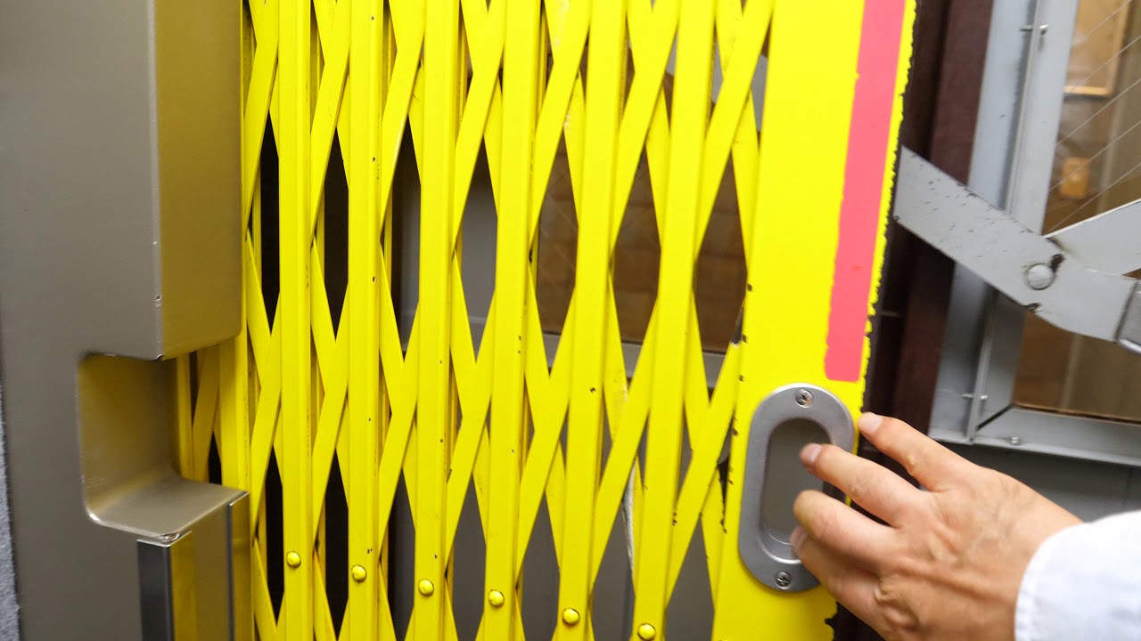 Retro manual elevator in an 85-year-old building Ginza Okuno