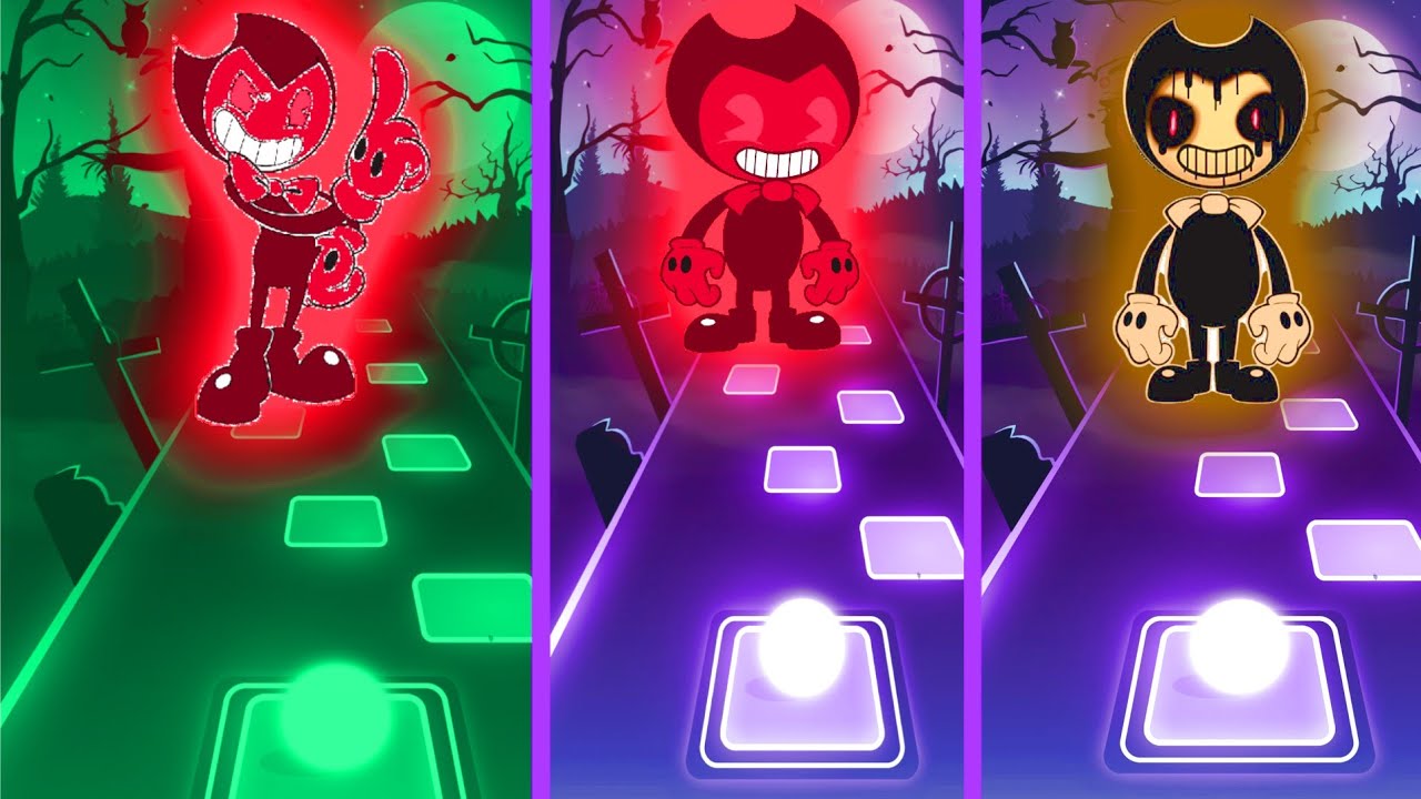 Bendy exe VS Bendy exe VS Bendy exe Tiles Hop EDM Rush YouTube