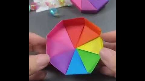 How to make hexagonal mini gift box/DIY/origami paper craft