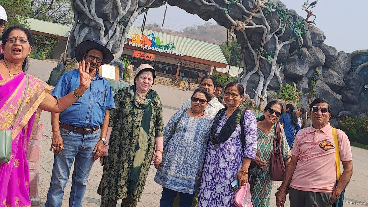 सरदार पटेल Zoological park.. अभयारण्य... जंगली प्राणी फारच जवळून पाहिले...वन्य जीव संरक्षण