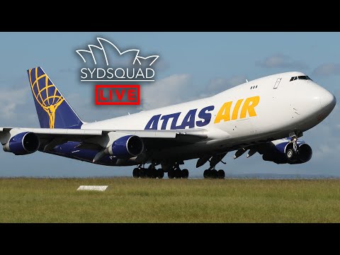 🔵F/O James' FIRST JUMBO Landing @ Sydney Airport +ATC!🔵 Atlas Air Boeing 747 Plane Spotting