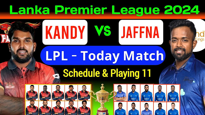 LPL 2024 - 11th Match | Kandy falcons vs Jaffna kings | lpl today Match | Kandy vs jaffna 11th match
