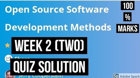 Open source software development week 2 all quiz answer || specialization in linux and git solution