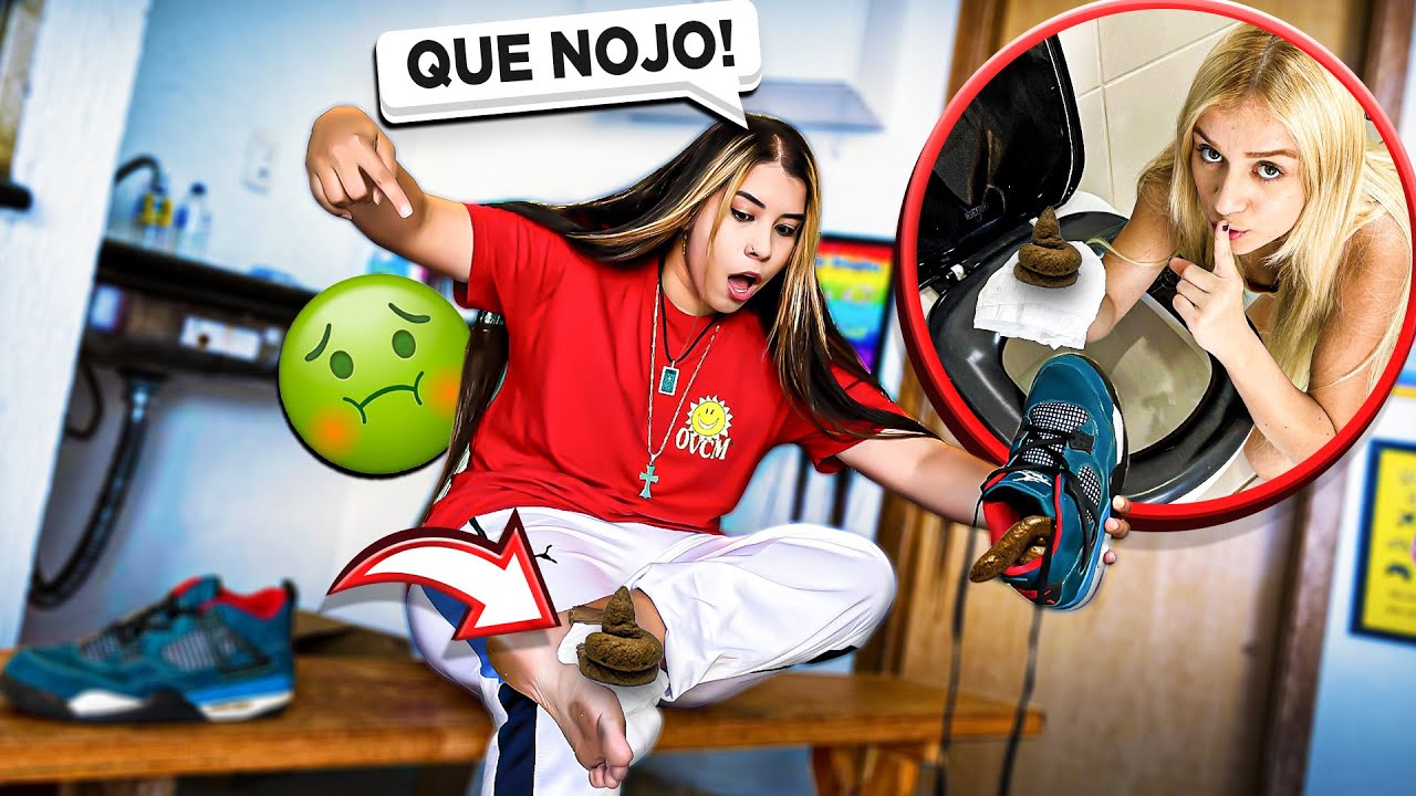 COLOQUEI UM COCÔ NO TÊNIS DA LARISSA E ELA ACHOU MUITO NOJENTO!