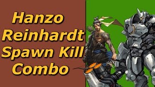 Reinhardt Hanzo Wombo Combo Spawn Kill Best Play - Overwatch Gameplay | Forogorn