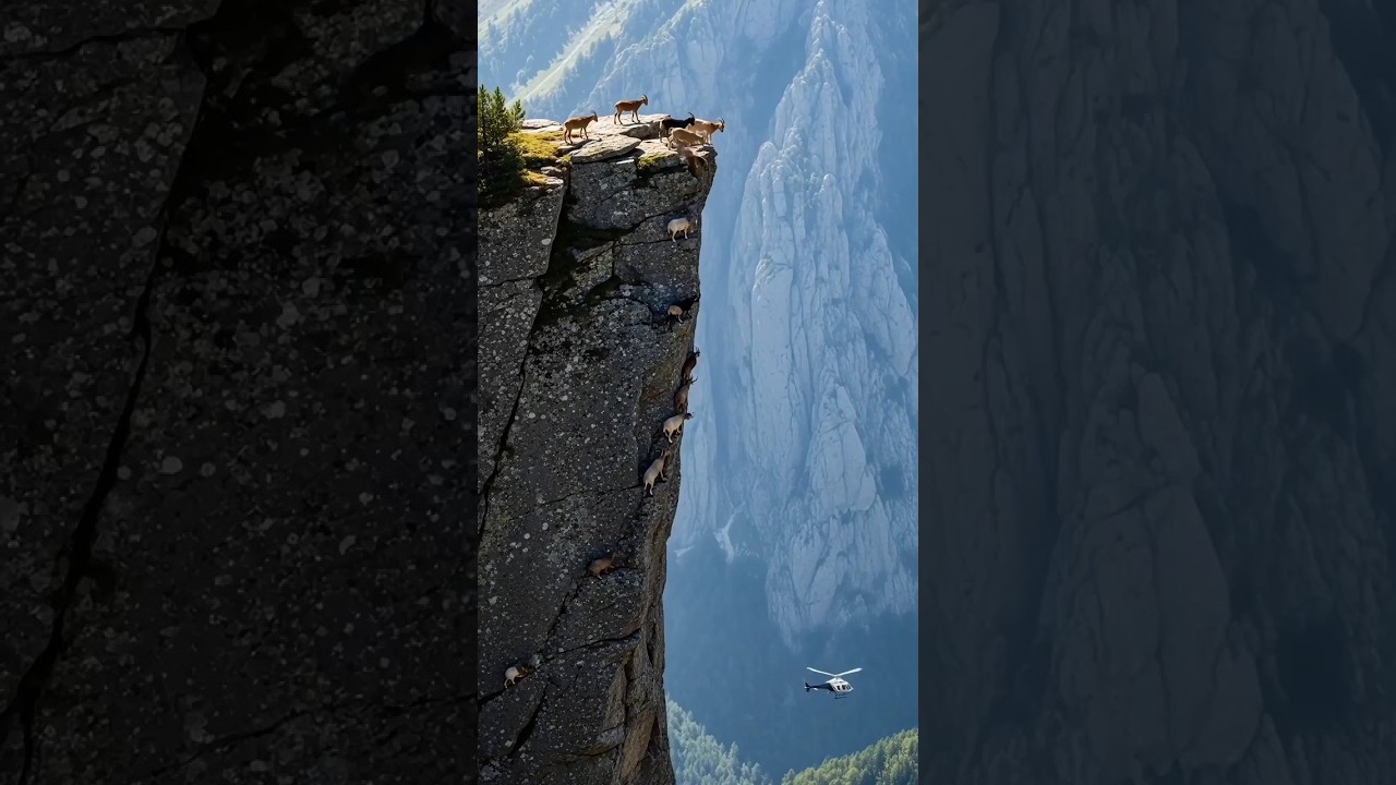 The World's Most Daring Climbers? 🚁⛰️ Unbelievable Mountain Goats!