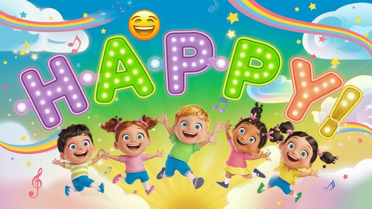 "H-A-P-P-Y Song 🎶 | Fun Kids Spelling & Dance Song | Learn to Spell ...
