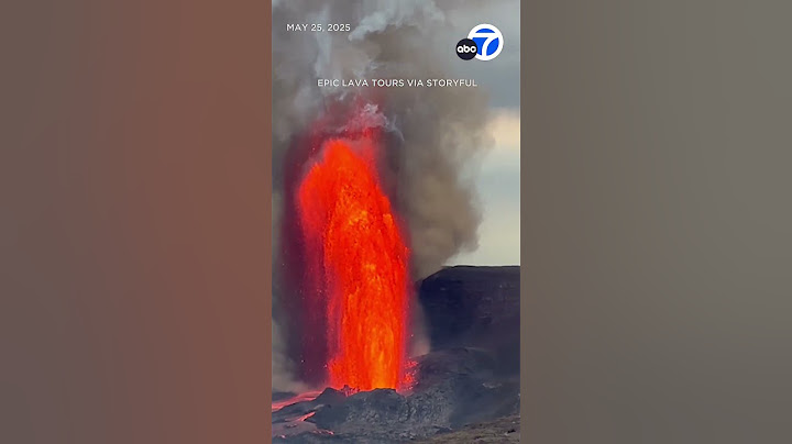 Kilauea visitors treated to stunning sight of lava fountain