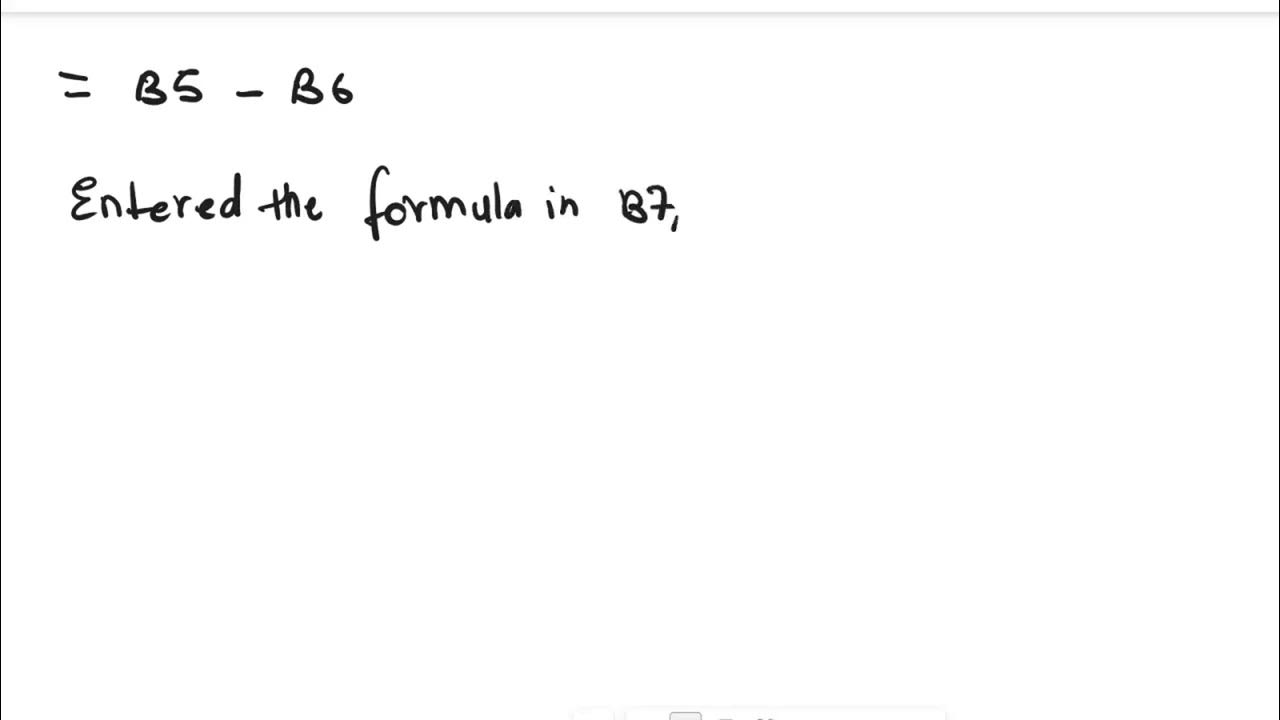 How To Enter A Formula Without Using A Function In cell B7, enter a formula without using a function to determine the