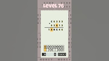 Level 76 - Cryptarithm: android game math  #cryptarithm #mathematics #matematika #maths