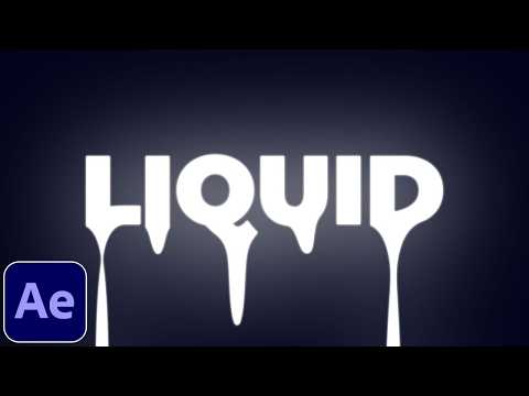 Dripping Liquid Text Tutorial in After Effects  Drip Effect #edit #aftereffects