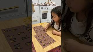 Learning the ABC’s | fun way to identify the alphabets #shorts #momcontent #moms #homeschool #abcs