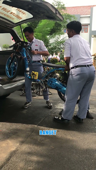 Bawa motor drag ke SMPN 1 Maleber.. #sekolahjuara #smkautomatsuda #smkbisa #dragrace #dragracing