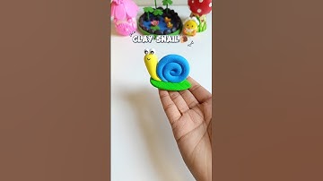 Diy Clay snail🐌✨ #shorts #diy #clayart #clay #craft #snail #art #trending #youtube #mohonasartworld