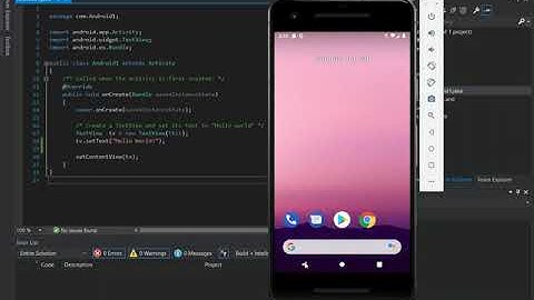 Java Android App in Visual Studio 2019 | Getting Started