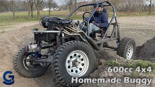 Custom homemade buggy 600cc 4x4 CAD