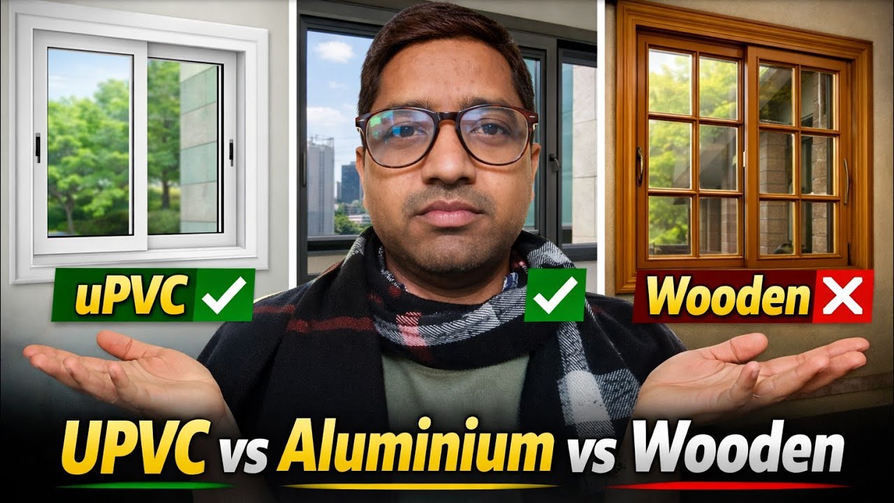 UPVC vs Aluminium vs Wooden Windows | घर में कौन-सी खिड़की लगाएं? | Best Window for Home 2026