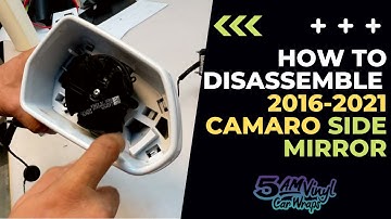 How to disassemble 2016-2021 Camaro side view mirror