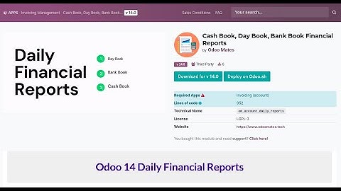 Daily Financial Reports in Odoo | Odoo Cash Book Report | Odoo Day Book Report || Bank Book Report