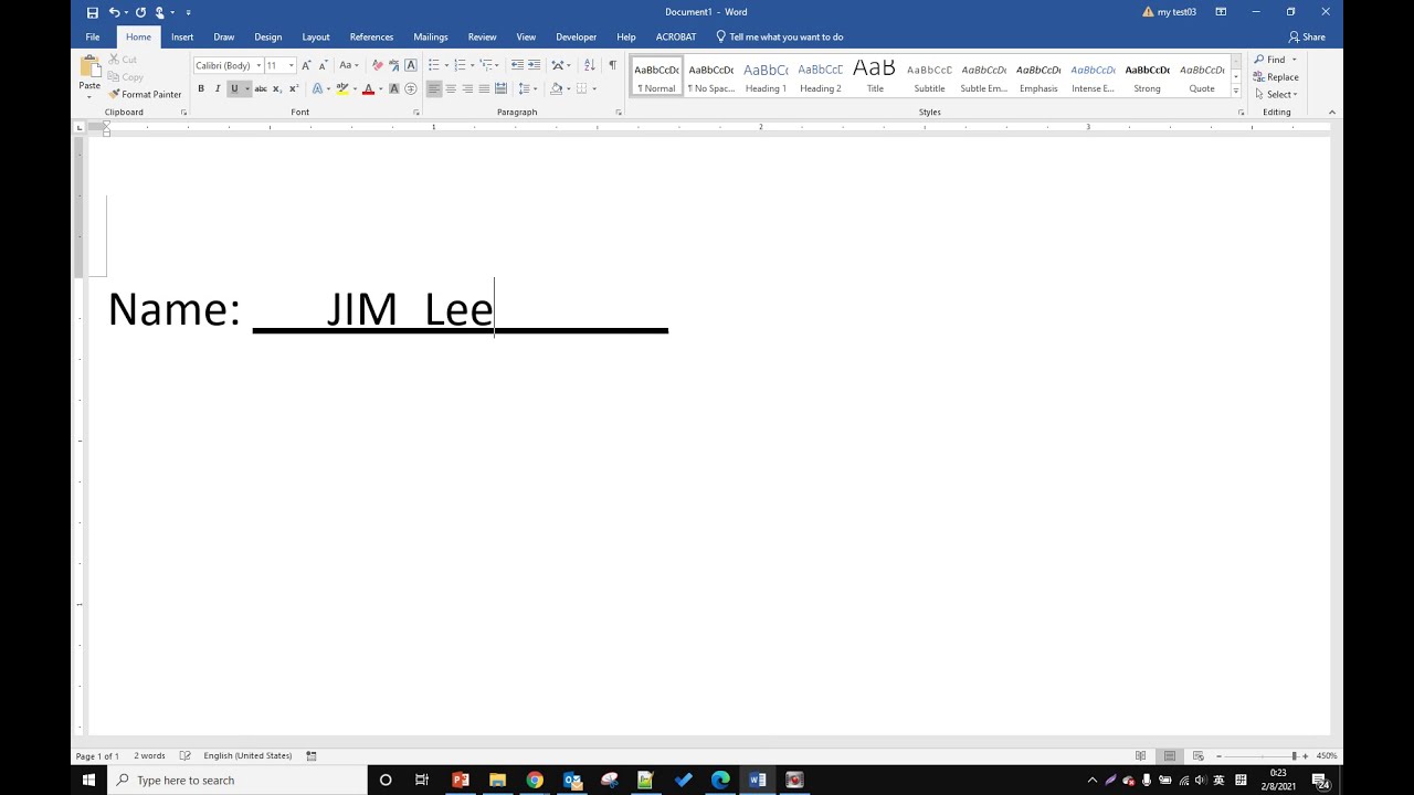 How To Create A Fillable Form In Word With Lines