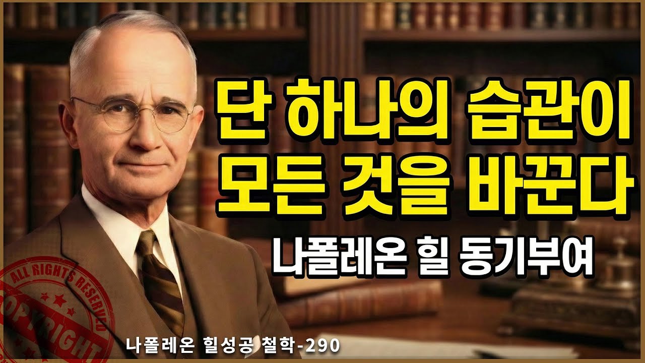 "인생이 꼬였다면 제발 이것저것 하지 마세요" 딱 '하나'만 바꾸면 도미노처럼 모든 게 술술 풀립니다  | 나폴레온 힐 동기부여
