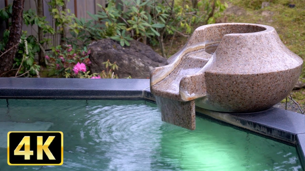 お昼の露天風呂の音でくつろぐ2時間24分［島根県さぎの湯荘］