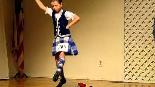 Erin's winning beginner sword dance