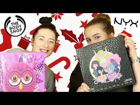 OTWIERAMY KALENDARZE ADWENTOWE 🤗 |THE BODY SHOP | NYX | 💄 💋 👠 💍 LEJDIS UNBOXING