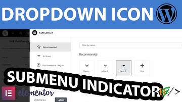 How to Change Dropdown Submenu Icon in Elementor WordPress | Submenu Indicator
