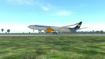 #swiss001landing Butter Landing in Munich with A330 (Mouse Yoke)