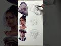Pencil Sketch — Portrait Sketch Practice Quick Figure Drawing #art #painting #sketching