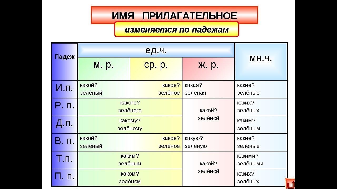 Изменение имен прилагательных по падежам 3 класс технологическая карта