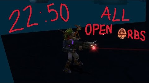 Jak II All Open Orbs Speedrun in 22:50