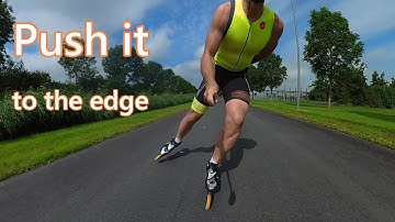Berlin skate marathon technique tweak - push it to the edge