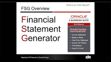 [PREVIEW] Migrating FSG Reports To Oracle BI Applications